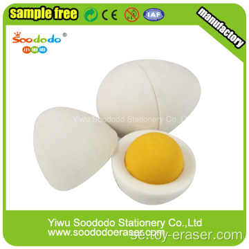 Egg 3D suddgummi set, främjande pappers suddgummi grupp set